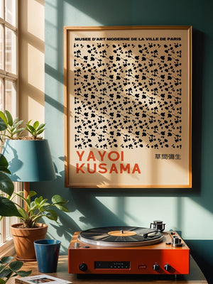 Yayoi Kusama - Minimal Dot Scatter Plakat - 21 x 29.7 cm (A4) - Nellastore
