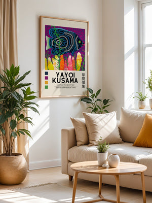 Yayoi Kusama - Ocean Dream Fishscape Plakat - 21 x 29.7 cm (A4) - Nellastore
