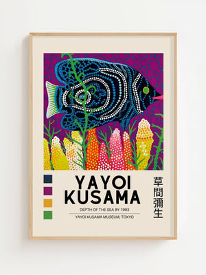 Yayoi Kusama - Ocean Dream Fishscape Plakat - 21 x 29.7 cm (A4) - Nellastore