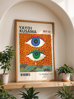 Yayoi Kusama - On The Ocean Plakat - 21 x 29.7 cm - Nellastore