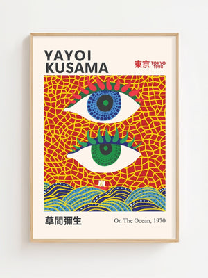 Yayoi Kusama - On The Ocean Plakat - 21 x 29.7 cm - Nellastore