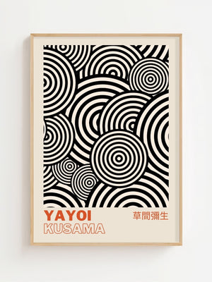 Yayoi Kusama - Optical Circle Rhythm Plakat - 21 x 29.7 cm (A4) - Nellastore