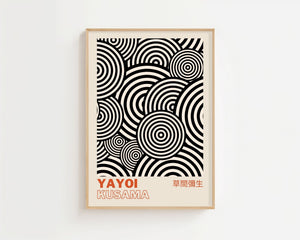 Yayoi Kusama - Optical Circle Rhythm Plakat - 21 x 29.7 cm (A4) - Nellastore