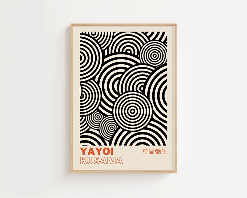 Yayoi Kusama - Optical Circle Rhythm Plakat - 21 x 29.7 cm (A4) - Nellastore