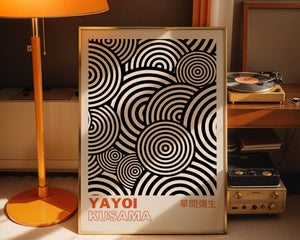 Yayoi Kusama - Optical Circle Rhythm Plakat - 21 x 29.7 cm (A4) - Nellastore