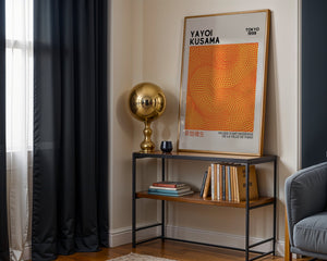 Yayoi Kusama - Orange Dots Plakat - 21 x 29.7 cm (A4) - Nellastore