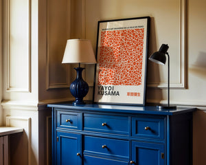Yayoi Kusama - Orange Infinity Dots Plakat - 21 x 29.7 cm - Nellastore