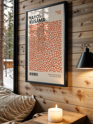 Yayoi Kusama - Orange Infinity Objects Plakat - 21 x 29.7 cm - Nellastore