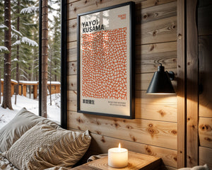 Yayoi Kusama - Orange Infinity Objects Plakat - 21 x 29.7 cm - Nellastore