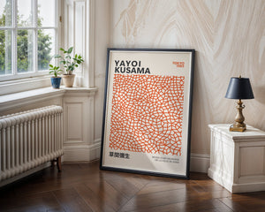 Yayoi Kusama - Orange Infinity Objects Plakat - 21 x 29.7 cm - Nellastore