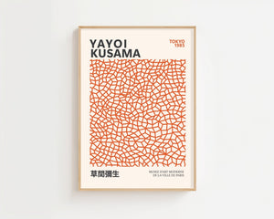 Yayoi Kusama - Orange Infinity Objects Plakat - 21 x 29.7 cm - Nellastore