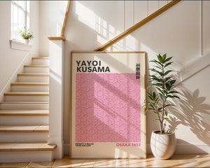 Yayoi Kusama - Pink Infinity Circles Plakat - 21 x 29.7 cm - Nellastore