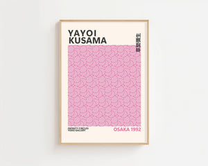 Yayoi Kusama - Pink Infinity Circles Plakat - 21 x 29.7 cm - Nellastore
