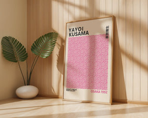 Yayoi Kusama - Pink Infinity Circles Plakat - 21 x 29.7 cm - Nellastore