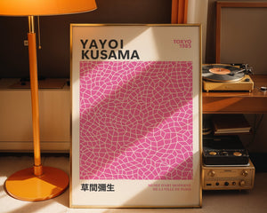 Yayoi Kusama - Pink Infinity Objects Plakat - 21 x 29.7 cm - Nellastore