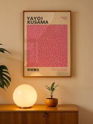 Yayoi Kusama - Pink Infinity Objects Plakat - 21 x 29.7 cm - Nellastore