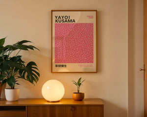 Yayoi Kusama - Pink Infinity Objects Plakat - 21 x 29.7 cm - Nellastore