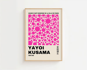 Yayoi Kusama - Pink Infinity Pattern Plakat - 21 x 29.7 cm (A4) - Nellastore