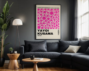 Yayoi Kusama - Pink Infinity Pattern Plakat - 21 x 29.7 cm (A4) - Nellastore