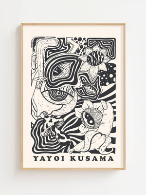 Yayoi Kusama - Psychedelic Creatures Plakat - 21 x 29.7 cm - Nellastore