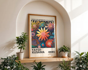 Yayoi Kusama - Psychedelic Flowers Plakat - 21 x 29.7 cm - Nellastore