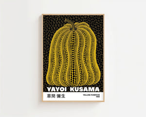 Yayoi Kusama - Radiant Yellow Pumpkin Form Plakat - 21 x 29.7 cm (A4) - Nellastore
