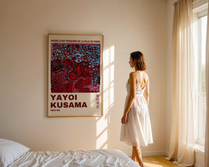 Yayoi Kusama - Red Obsession Eye Field Plakat - 21 x 29.7 cm (A4) - Nellastore