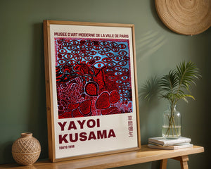 Yayoi Kusama - Red Obsession Eye Field Plakat - 21 x 29.7 cm (A4) - Nellastore