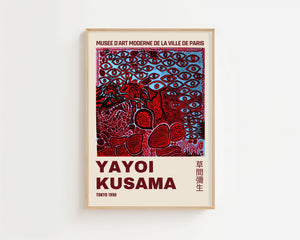 Yayoi Kusama - Red Obsession Eye Field Plakat - 21 x 29.7 cm (A4) - Nellastore