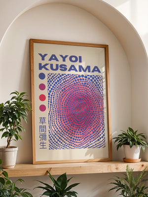 Yayoi Kusama - Spiral Dot Illusion Plakat - 21 x 29.7 cm (A4) - Nellastore