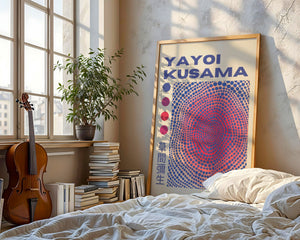 Yayoi Kusama - Spiral Dot Illusion Plakat - 21 x 29.7 cm (A4) - Nellastore