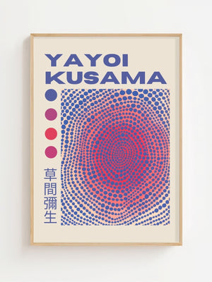 Yayoi Kusama - Spiral Dot Illusion Plakat - 21 x 29.7 cm (A4) - Nellastore