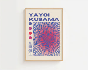 Yayoi Kusama - Spiral Dot Illusion Plakat - 21 x 29.7 cm (A4) - Nellastore