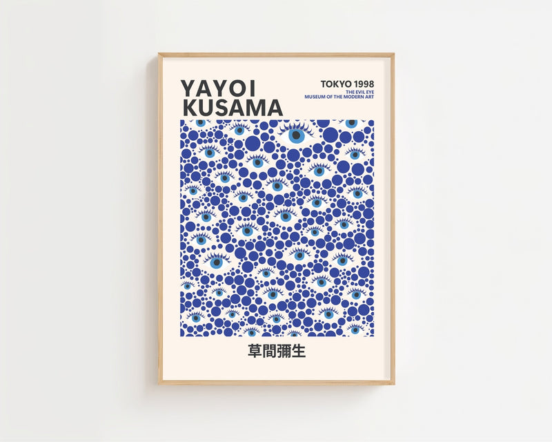 Yayoi Kusama - The Evil Eye Plakat - 21 x 29.7 cm - Nellastore