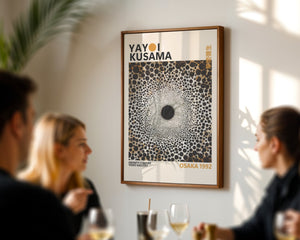 Yayoi Kusama - Vintage Infinity Circles Plakat - 21 x 29.7 cm - Nellastore