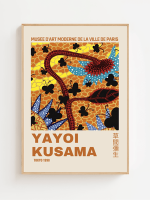 Yayoi Kusama - Wild Botanical Chaos Plakat - 21 x 29.7 cm (A4) - Nellastore