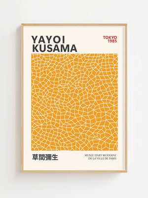 Yayoi Kusama - Yellow Infinity Objects Plakat - 21 x 29.7 cm - Nellastore