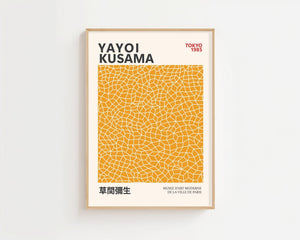 Yayoi Kusama - Yellow Infinity Objects Plakat - 21 x 29.7 cm - Nellastore