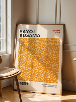 Yayoi Kusama - Yellow Infinity Objects Plakat - 21 x 29.7 cm - Nellastore