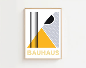 Yellow Triangle Stripe Plakat - 21 x 29.7 cm - Nellastore