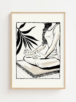 Yoga Zen Plakat - 21 x 29.7 cm - Nellastore