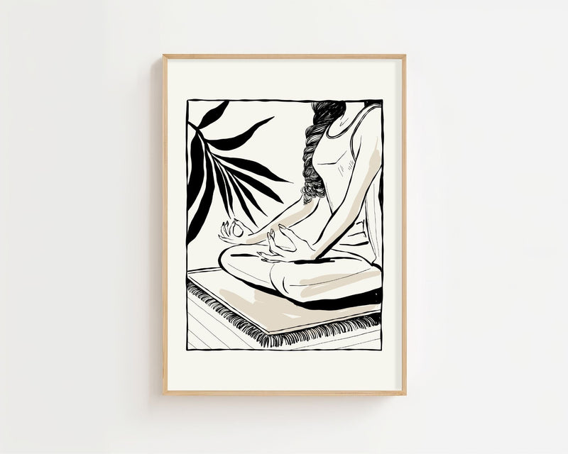 Yoga Zen Plakat - 21 x 29.7 cm - Nellastore