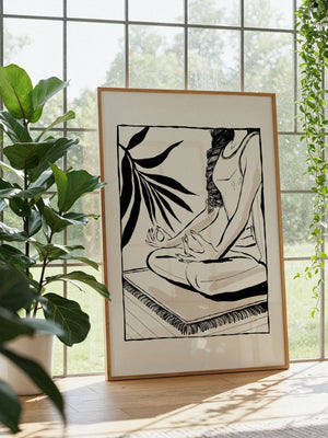 Yoga Zen Plakat - 21 x 29.7 cm - Nellastore