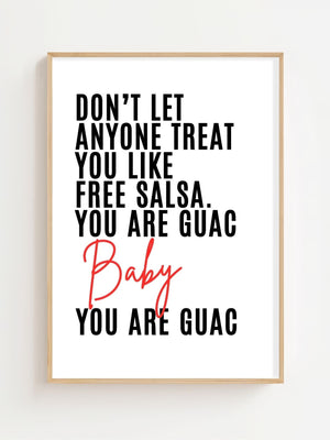 You Are Guac Baby Plakat - 21 x 29.7 cm (A4) - Nellastore