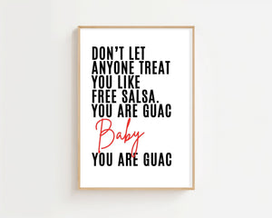 You Are Guac Baby Plakat - 21 x 29.7 cm (A4) - Nellastore