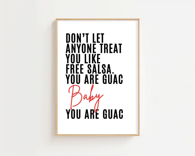 You Are Guac Baby Plakat - 21 x 29.7 cm (A4) - Nellastore