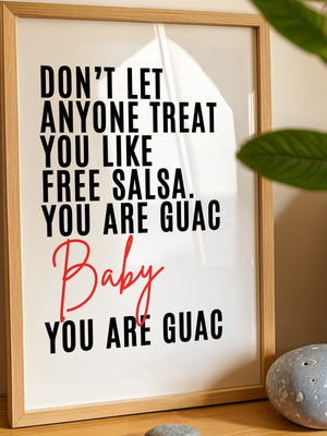 You Are Guac Baby Plakat - 21 x 29.7 cm (A4) - Nellastore