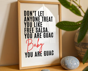 You Are Guac Baby Plakat - 21 x 29.7 cm (A4) - Nellastore