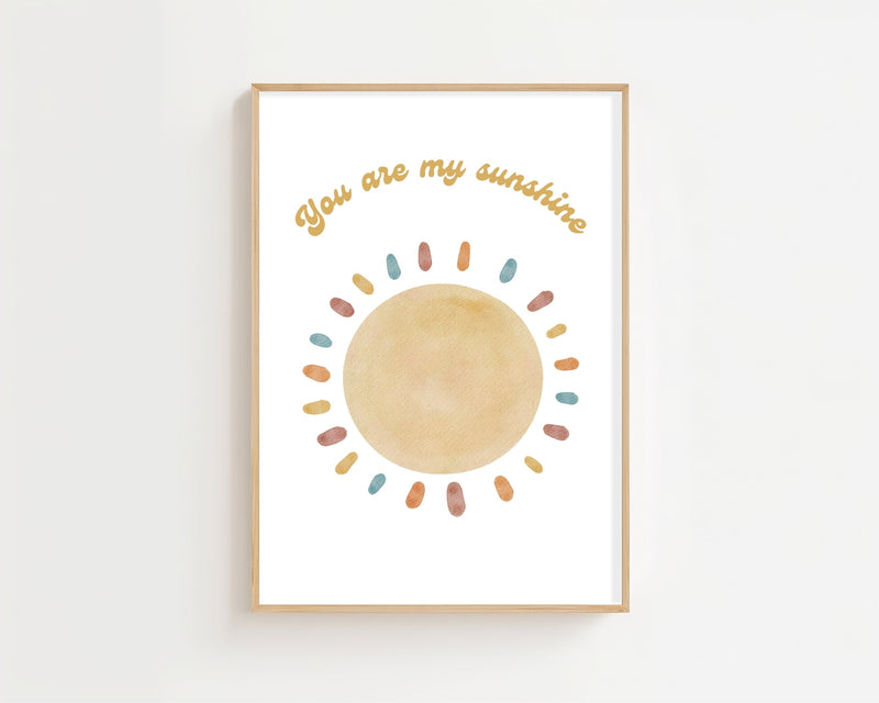 You Are My Sunshine Plakat - 21 x 29.7 cm (A4) - Nellastore