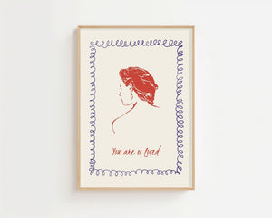 You Are So Loved Plakat - 21 x 29.7 cm - Nellastore